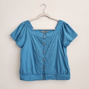 PrAna Araceli Top in River Rock Blue - Size M